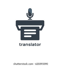 Mic Translator Logo Design