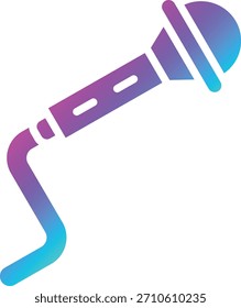 Mikrofon-Vektorsymbol-Entwurfsgrafik