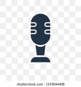 Mic vector icon isolated on transparent background, Mic transparency concept can be used web and mobile