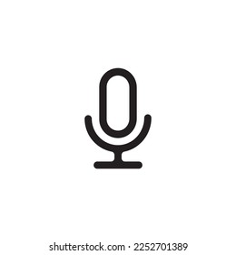 Mic vector icon. Microphone vector icon. Mic flat sign design. Karaoke microphone icon. Broadcast mic sign. EPS 10 flat symbol pictogram.
