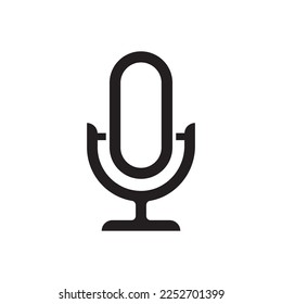 Mic vector icon. Microphone vector icon. Mic flat sign design. Karaoke microphone icon. Broadcast mic sign. EPS 10 flat symbol pictogram.