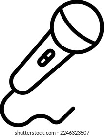 Mic Vector Icon which is suitable for commercial work and easily modify or edit it
