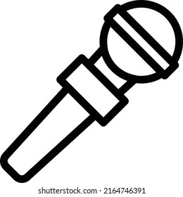 Ilustración del vector de micrófono en un fondo transparente. Símbolos de calidad superior. Iconos vectoriales de línea delgada para el diseño de conceptos y gráficos. 
