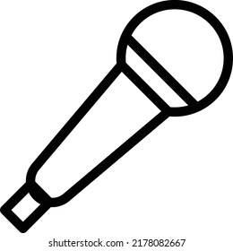 Mic Vector illustration on a transparent background.Premium quality symmbols.Stroke vector icons for concept and graphic design.