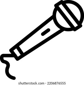 mic Vector Illustration auf transparentem Hintergrund.Premium-Qualität symmbols.Stroke Vektorsymbole für Konzept und Grafikdesign.