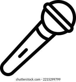 mic Vector illustration on a transparent background. Premium quality symmbols. Thin line vector icons for concept and graphic design. 