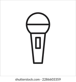 mic vector line new icon