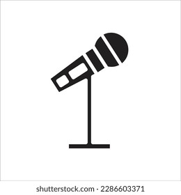 mic vector line new icon