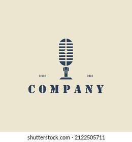MIC VINTAGE LOGO DESIGN VECTOR GRAPHIC ILLUSTRATION SYMBOL ICON