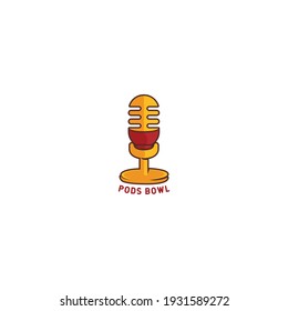Micbowl | Dual meaning logo combination of food and other goods
