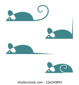 Mice animal - vector illustration