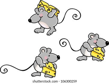 Mice Carrying Cheese