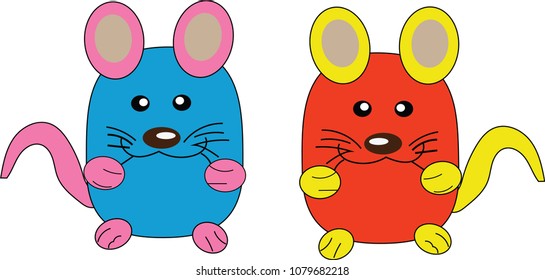 mice illustration cartoon
