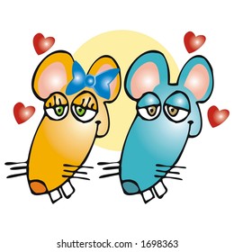 mice in love