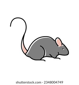 mice pet color icon vector. mice pet sign. isolated symbol illustration
