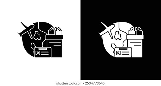 MICE tourism icon linear logo isolated