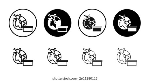 MICE tourism icon Thin line art collection