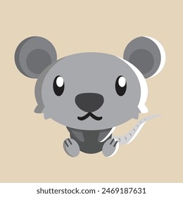 Mice vector with detailed illustration of light and shadow