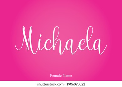 Rebekah Female Name Stylish Lettering Cursive Stock Vector Royalty Free