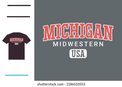 Michigan lover t shirt design 