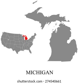 Michigan map