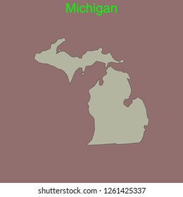 Michigan Outline Vector