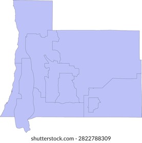 Michigan State Antrim County vector Census Tract polygon based on Tiger 2020 Census Data