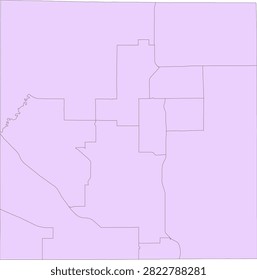 Michigan State Clare County vector Census Tract polygon based on Tiger 2020 Census Data