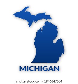 Michigan State Icon Vector Design