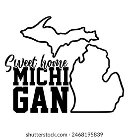 Michigan State lettering vector EPS