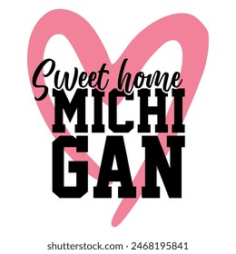 Michigan State lettering vector EPS