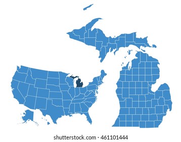 Michigan State Map