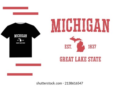 Michigan state t shirt design 