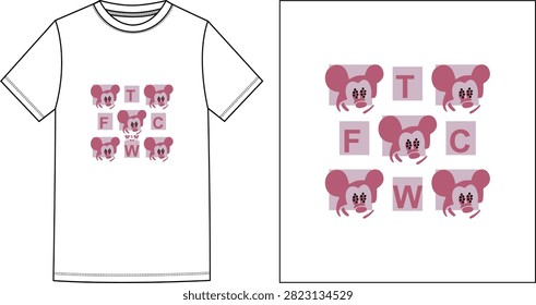 Mickey mouse faces t