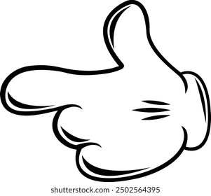 Mickey mouse gloves - Pointing gesture