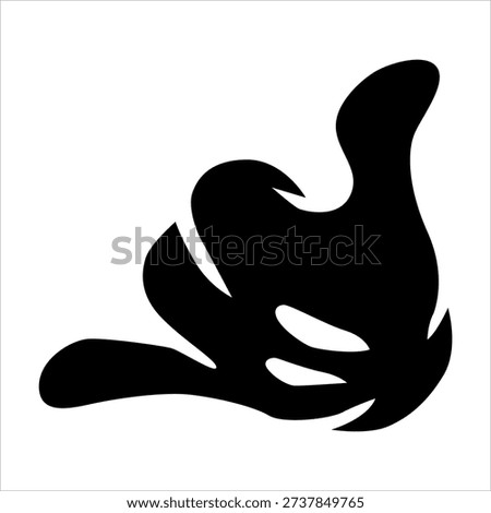 Mickey mouse hand illustration design posing metal, suitable for logo and design elements