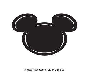 Mickey mouse minimalist vector icon