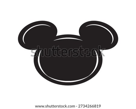 Mickey mouse minimalist vector icon