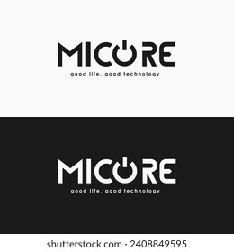 Micore logo vectors. Premium logo for technology gadget or item. New logotypes in 2024.