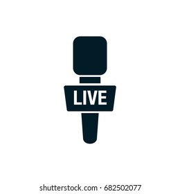 micraphone live news - Simple icon