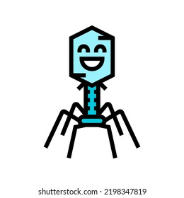 micro bacteria virus color icon vector. micro bacteria virus sign. isolated symbol illustration