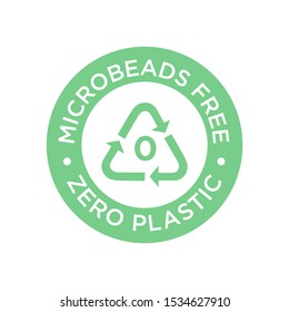 Micro Beads Free Icon. Zero Plastic Symbol.