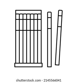 micro brush set for eyelashes line icon vector. micro brush set for eyelashes sign. isolated contour symbol black illustration