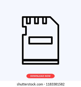 Micro card modern vector style