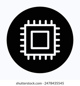 Micro Chip, Computer Chip Icon, 