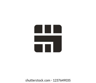 Micro chip icon sign symbol