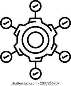 Micro Frontends Illustration vector Icon Design