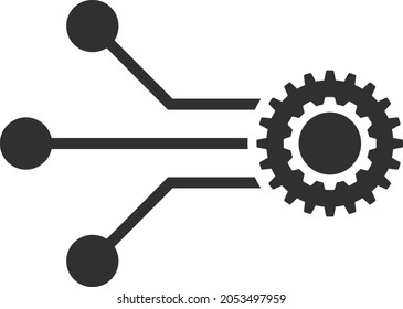 Ilustración vectorial de la micromecánica. Ilustración plana de diseño icónico de micromecánica, aislado en un fondo blanco.