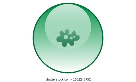 Micro organism icon vector design. Bacteria icon