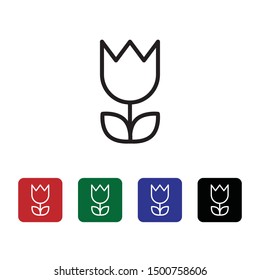 Micro photo, flower icon - Vector diferent color. Photo concept Vector diferent color illustration.